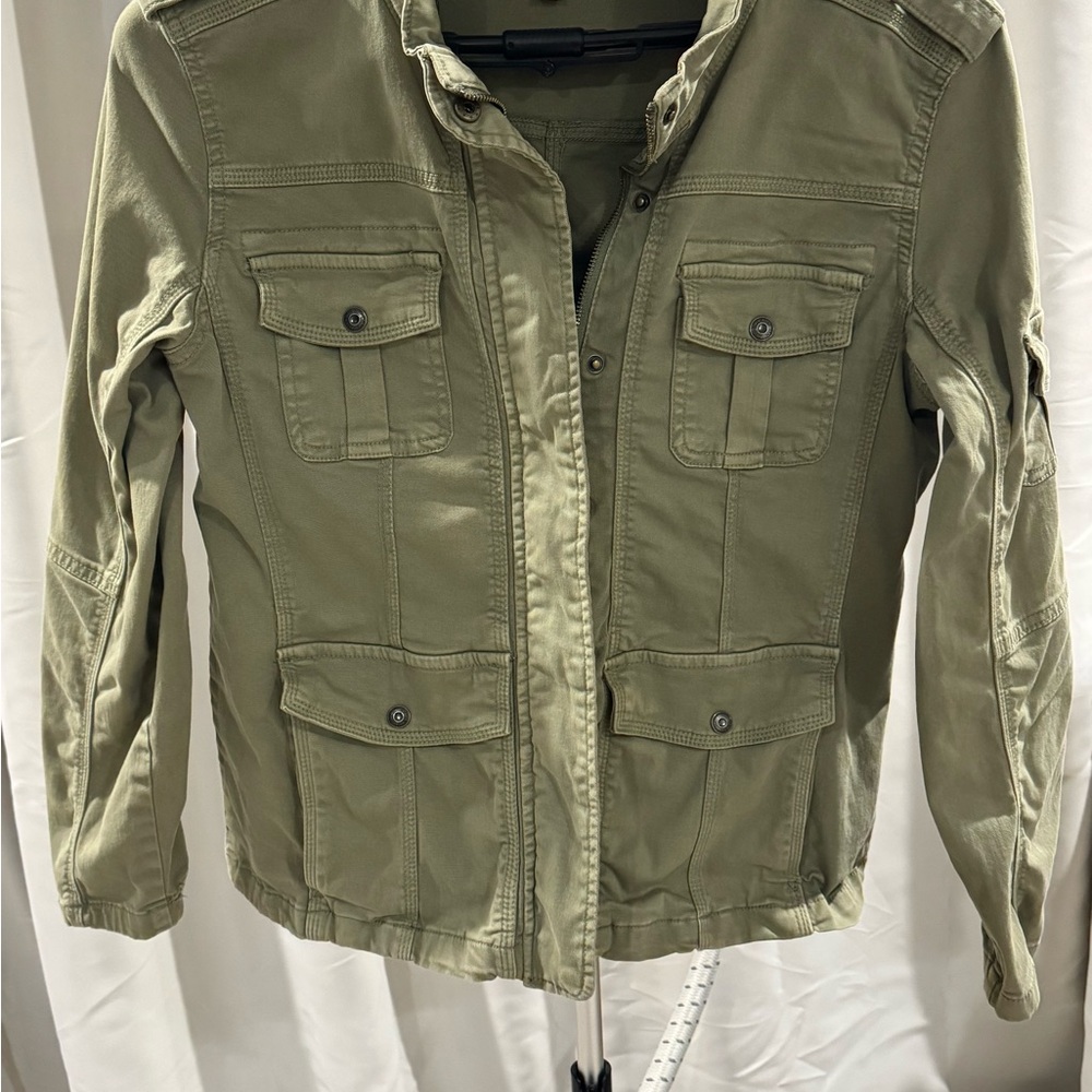 Kensie Khaki Utility Jacket for Women